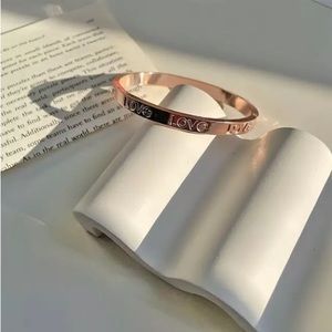 Rose gold plated Love Bracelet or Bangle for Women